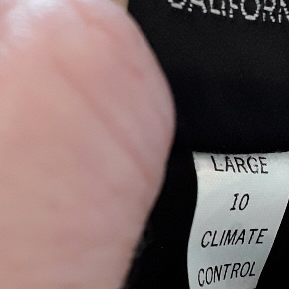 Insulated Leather Zip Gauntlet Black/Gray Motorcycle Riding Gloves w/red trim - Picture 10 of 10